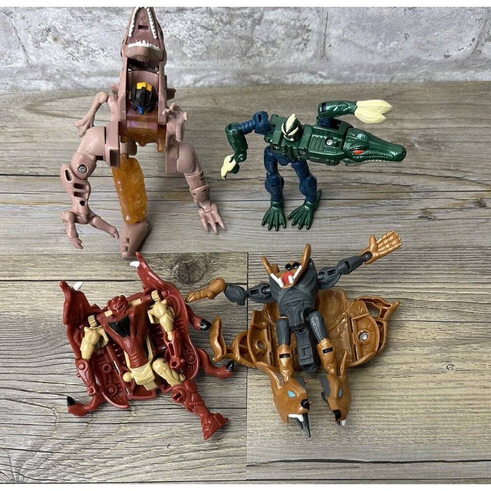 4 TRANSFORMERS BEAST WARS Mixed Figures Lot # 3723